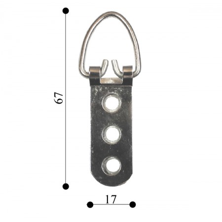 3 Hole Ring Hangers 17х67 TS-K008 (200 pcs)